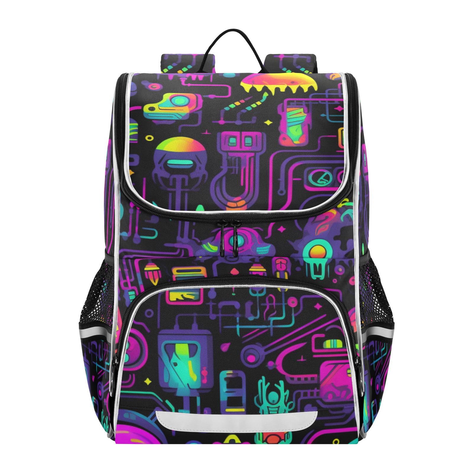 Abstract Pattern2 School Backpack for Boys Girls Elementary School Bookbag Travel Bag Daypack for Students