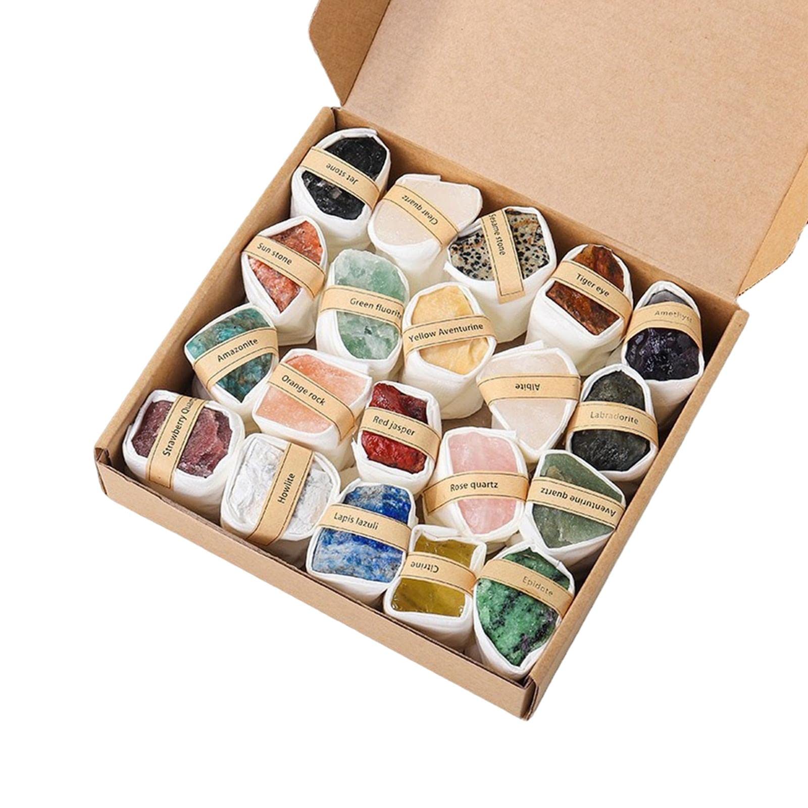 Colección de Lujo de Rocas Y Minerales, Juguete Educativo Y de Aprendizaje, Kit de Excavación Geológica, Juego, Kit de Geológicas para Recuerdos, Estilo a, Individual