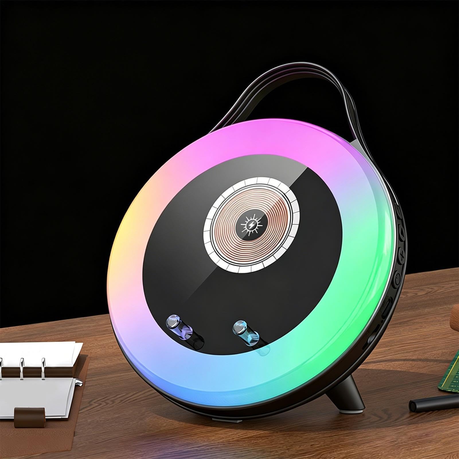Altoparlante Audio a Induzione Supporto Audio per Cellulare con Ricarica | Supporto Altoparlante E Telefono Wireless per Appartamento Comodino Casa Soggiorno Camera da