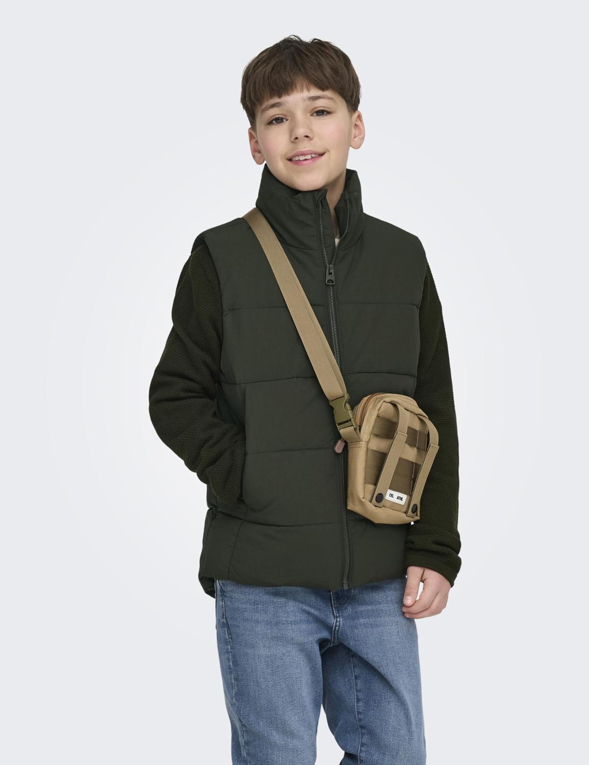 ONLY & SONS Osjglobal Puffer Vest Otw Noos, rodzynka, 152