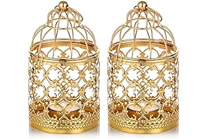 Hanging Tealight Birdcage Lanterns