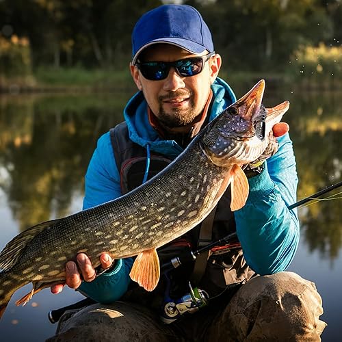 Miniatura 5 de 6 señuelos de pesca para lubina, señuelo de trucha de agua superior, cebos de natación multiarticulados, cebos duros de hundimiento lento