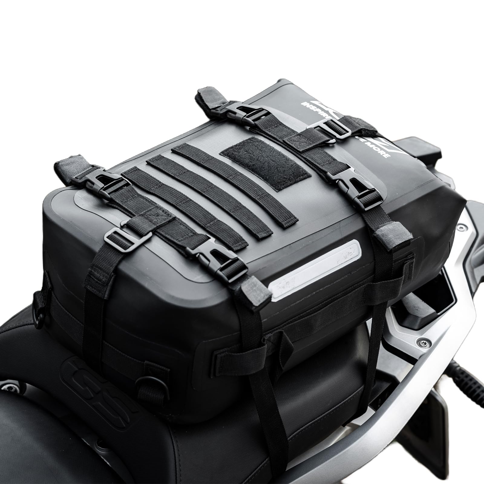 ILM Bolsa Moto 16 L Impermeable Bolsa para Barra de Protección Alforjas Moto PVC 600D Negro para Motos y Bicicletas Modelo BL03
