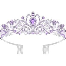 Tiara Crown for Women, Queen Tiaras for Bridal, Birthday, Pageant | Metal Crown for Quinceanera, Prom, Party, Wedding