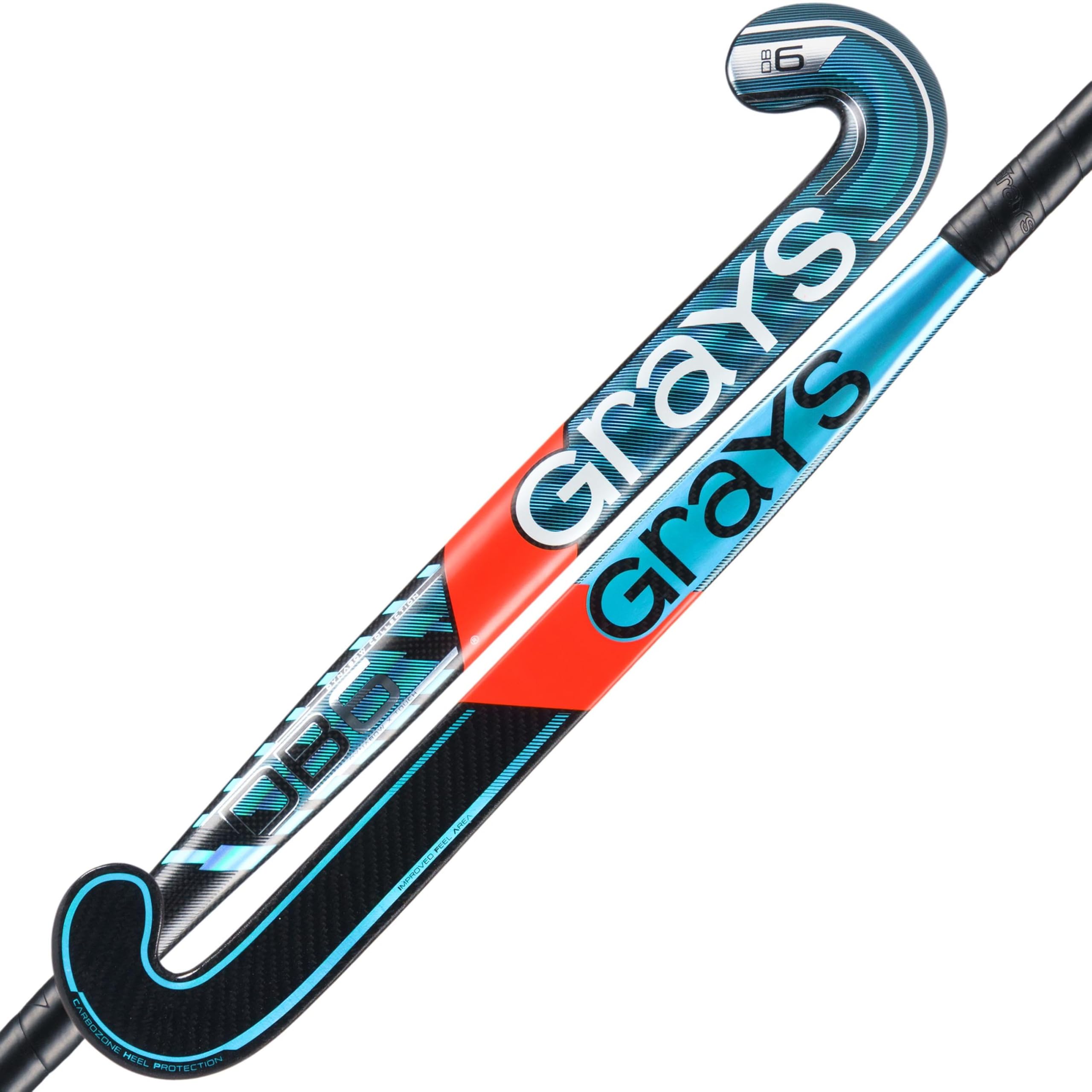 GRAYS Stick Hockey DB6 Dinabow Negro/Azul Palo Hockey Hierba