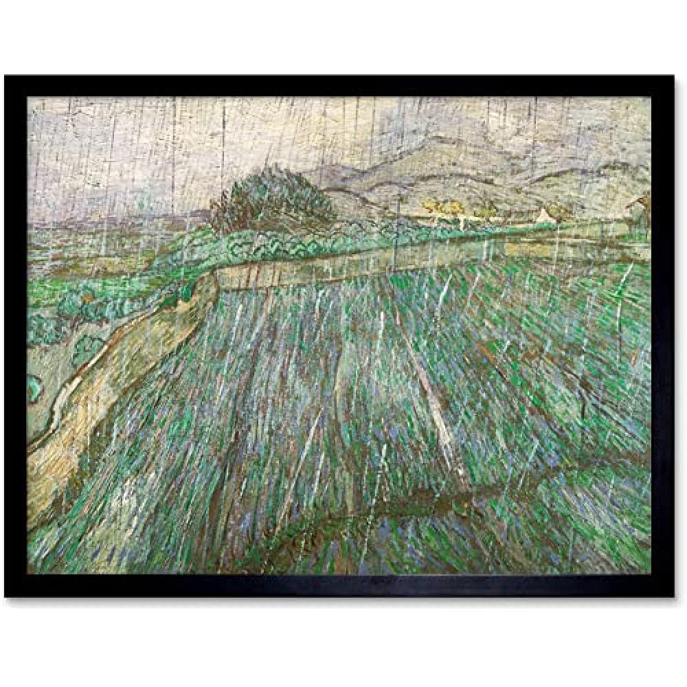 Vincent Willem Van Gogh Dutch Rain Unframed Wall Art Print Poster Home Decor Premium