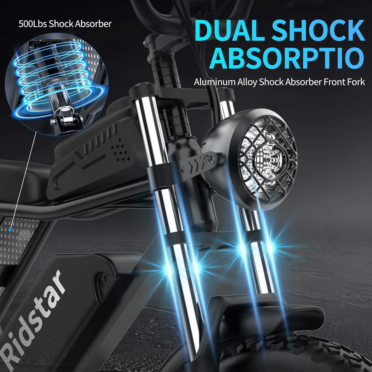 Ridstar Q20 Display, Phone Holder, Headlight, Taillight, Seat, Brakes, Shifter