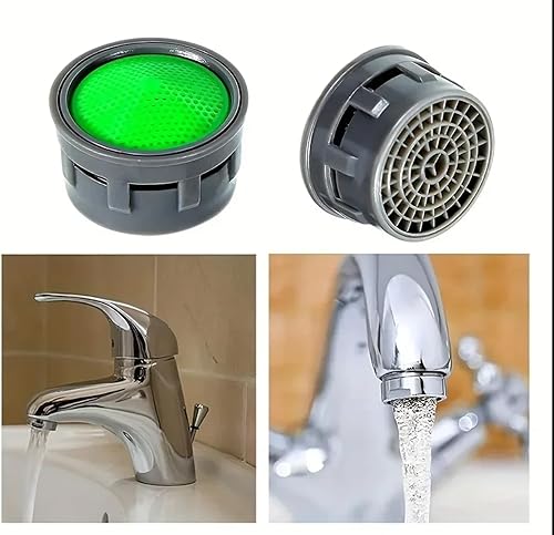 Miniatura 5 de Aireador de grifo giratorio de 360 para fregadero de cocina, extensor de grifo de 5564 pulgadas, rosca hembra, aireador de latón macizo cromado para