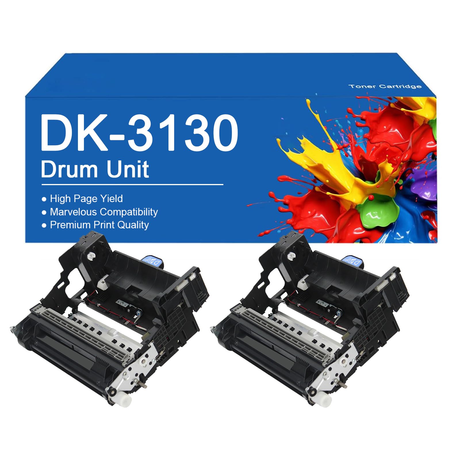 Unità tamburo DK-3130 sostitutiva per stampanti Kyocera ECOSYS M3550idn, M3560idn, FS-4100DN e 4200DN – Stampa ad alta definizione,DK3130 -2Set