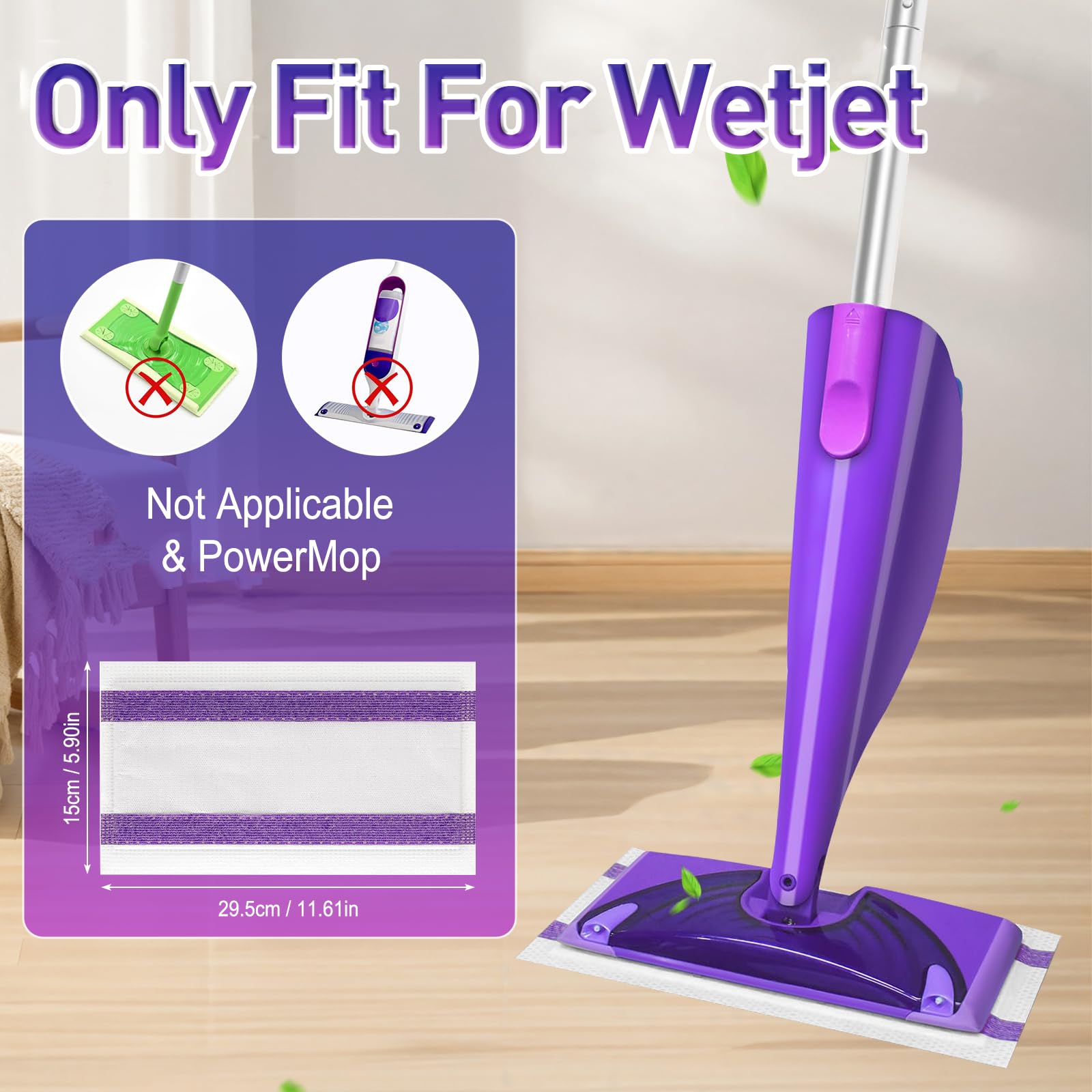 Swiffer Wet Jet Mop Wood Cleaning Pads Refill, Hardwood Floor Cleaner For Mopping Cleaning 20ct - View #2