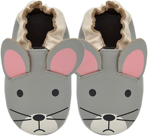 Miniatura 2 de Zapatos unisex de cuero con suela suave para niños y niñas, botines para cuna