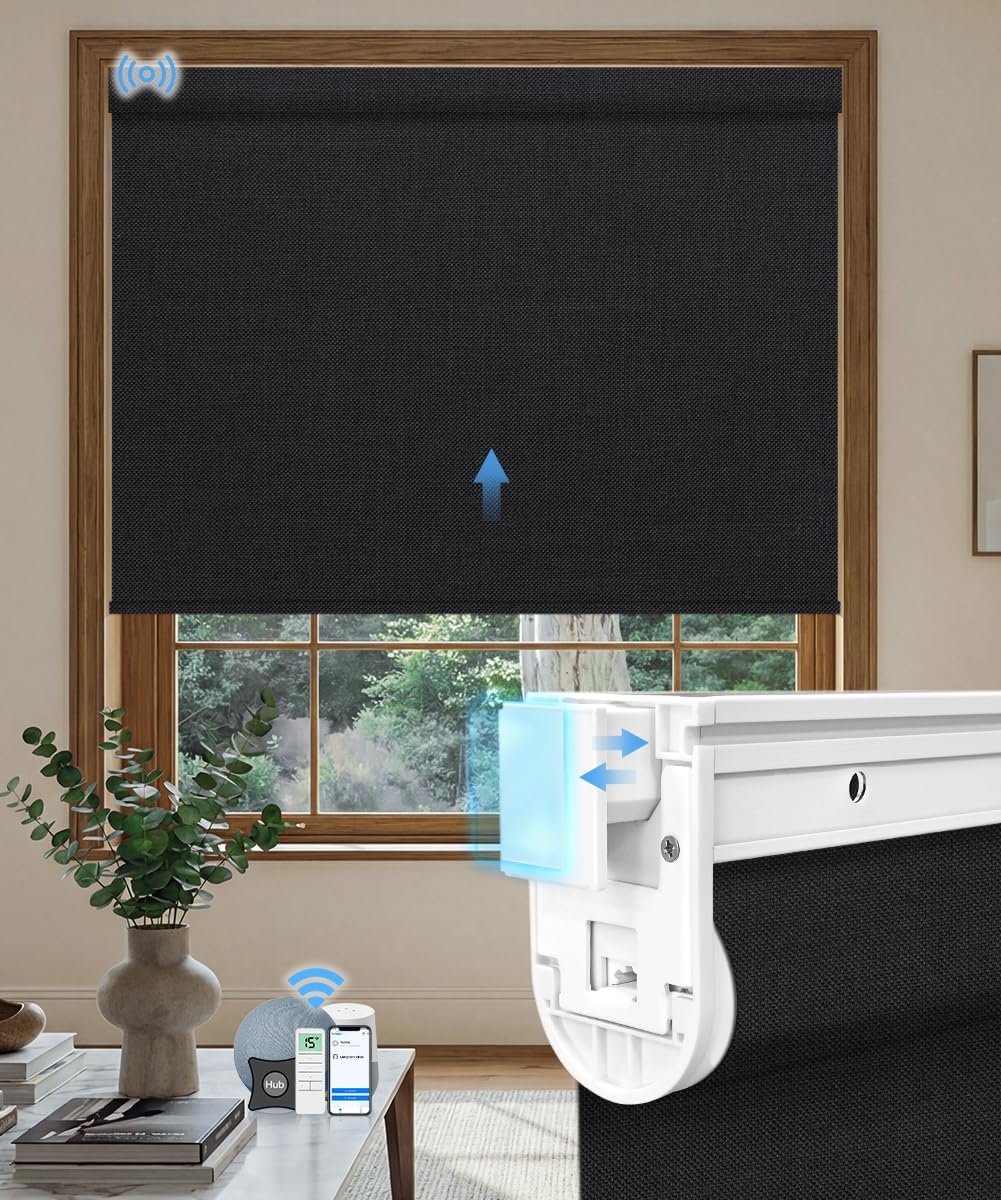 Tokblind Roller Shade Blackout Fabric Sample, Room Darkening Fabric Swatch