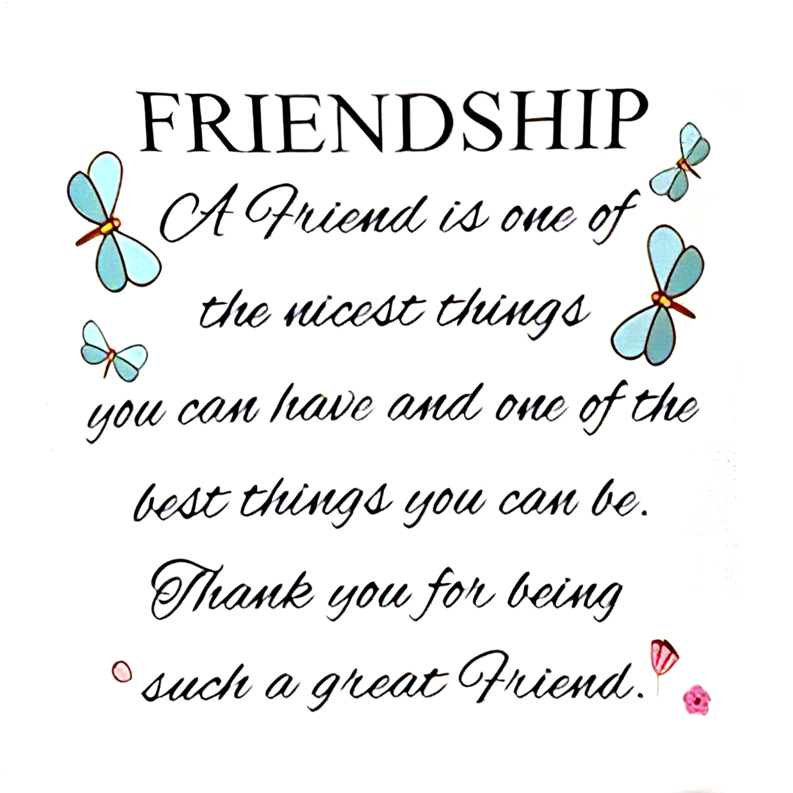 ZFENGYYUAN Cushion Cover Friendship Quotes A Friend is One of The Nicest Things To Friends,Throw Pillow Case Home Decorative for Living Room Bedroom Sofa Chair 18X18 Inch Pillowcase LINEN one side - Image 3