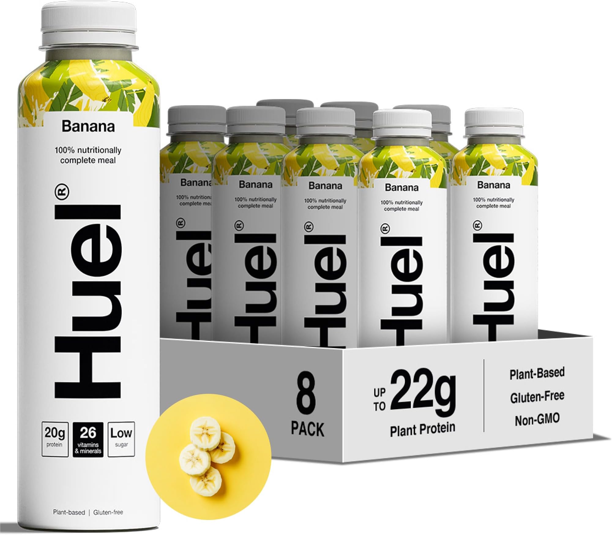 HUEL プレタポルテ ドリンク コンプリートミール バナナ 8x500ml