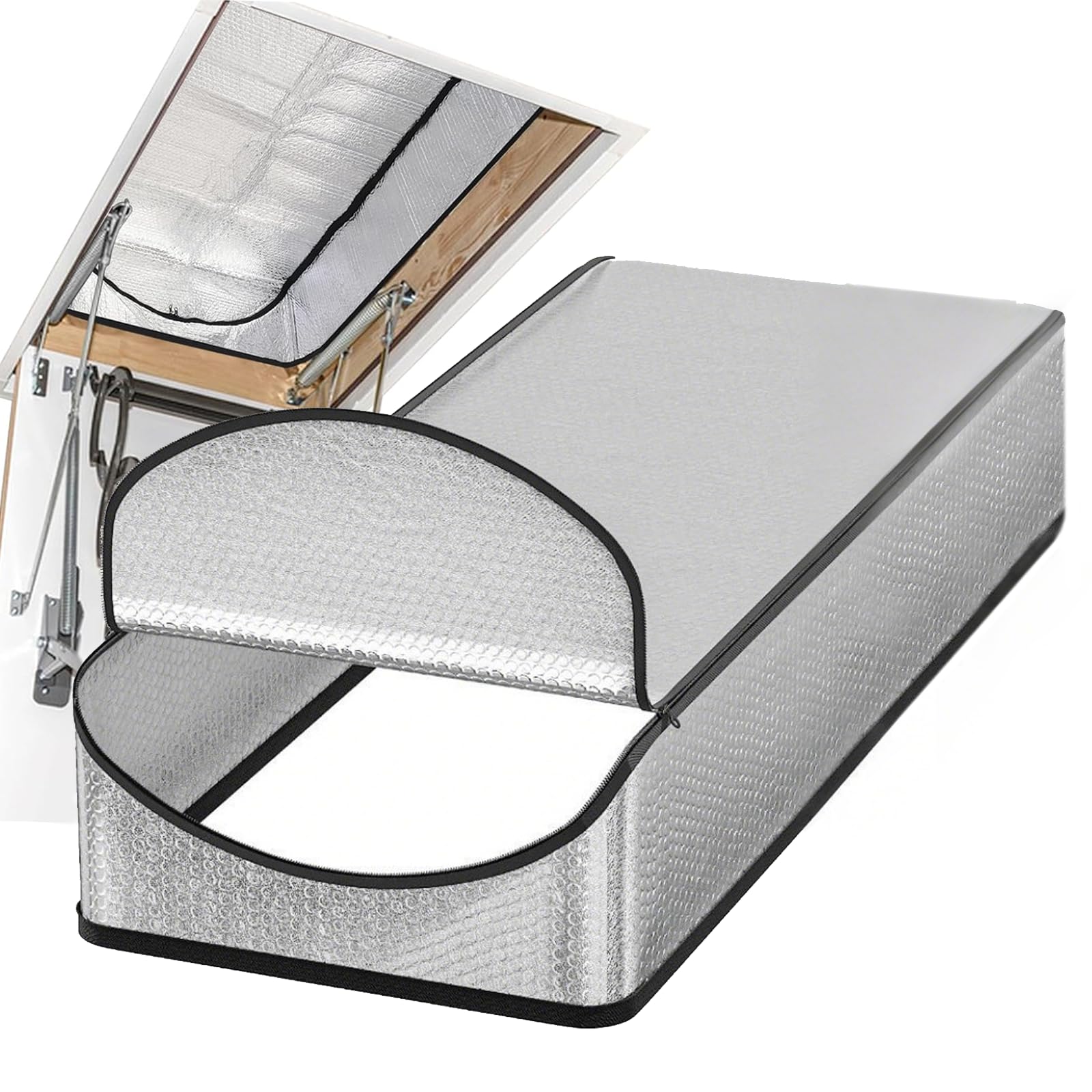 Escalier de grenier isolation lucarne isolation escalier grenier couverture avec fermeture éclair 138 x 63,5 x 28 cm ignifuge grenier escalier tente couverture isolante