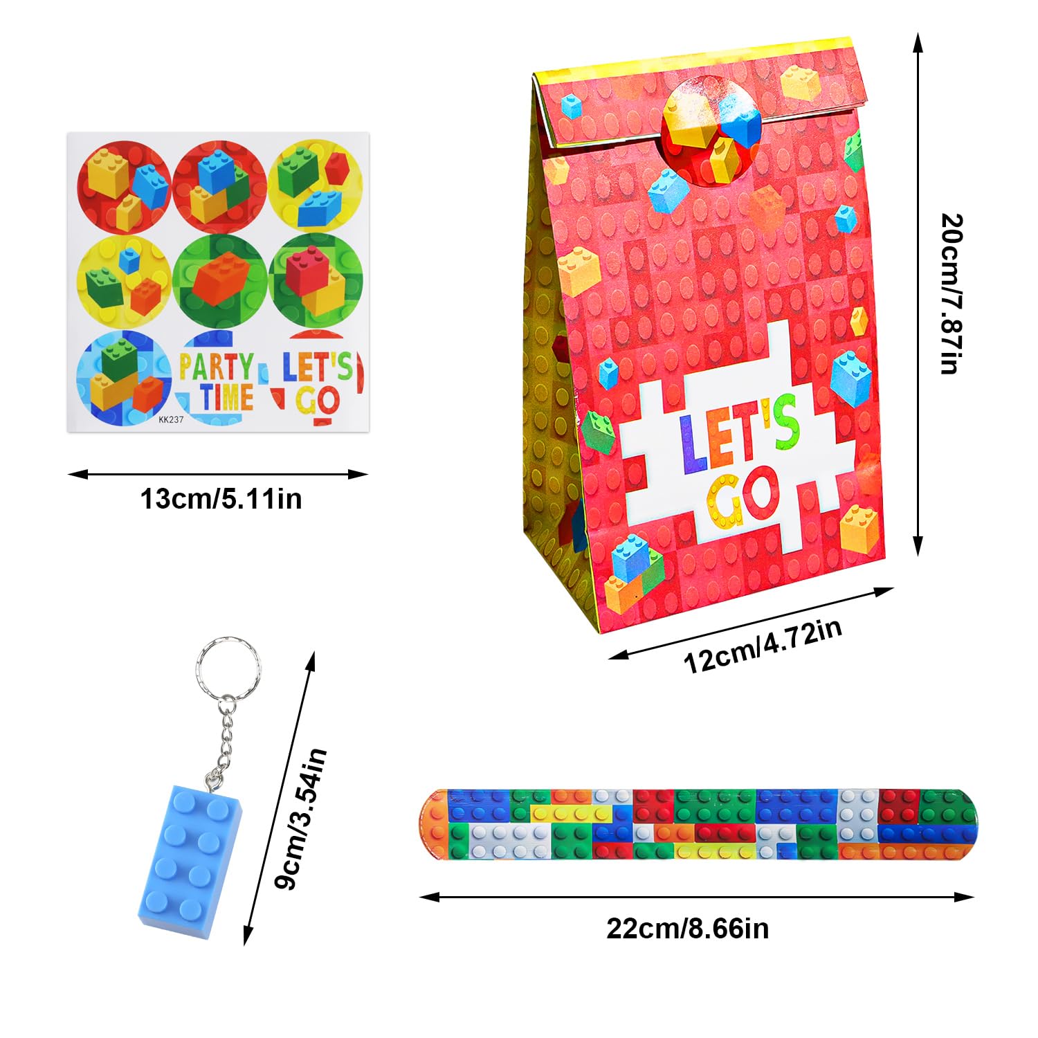 Cadeaux Anniversaire Enfants – 12 Mini Kits De Construction Animaux (requins, Dinosaures, Licornes, Noël) - 12