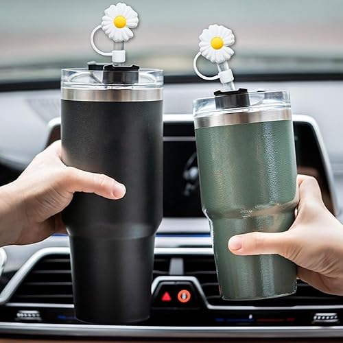 Miniatura 10 de Stanley Cup - Juego de 6 fundas de popote para vaso Stanley, compatibles con vaso Stanley de 40 onzas, puntas de popote de silicona reutilizables a