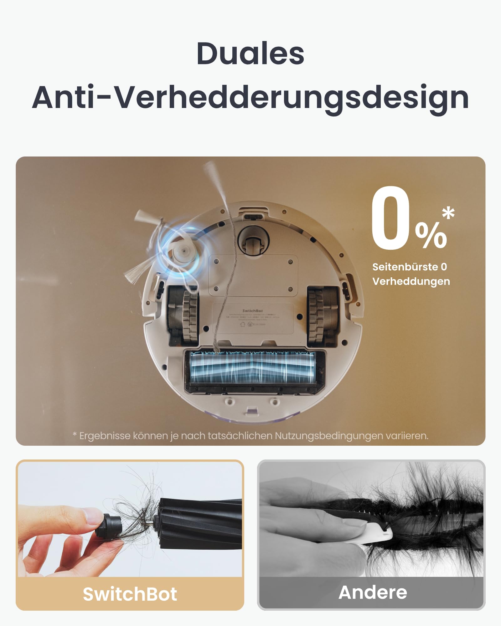 SwitchBot K11+ Saugerroboter mit Mopp, 6000Pa Saugkraft, 90 Tage Staubauffang, Selbstentleerung, LDS Smarte Kartierung, schlankes 3,6" Design, kompatibel mit Apple Home, Alexa, Google Home und Matter