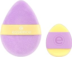 essence WHAT THE FLUFF?! powder puff, Make-up Schwämmchen, Nr. 01, Nanopartikel frei, 1er Pack (2pcs)