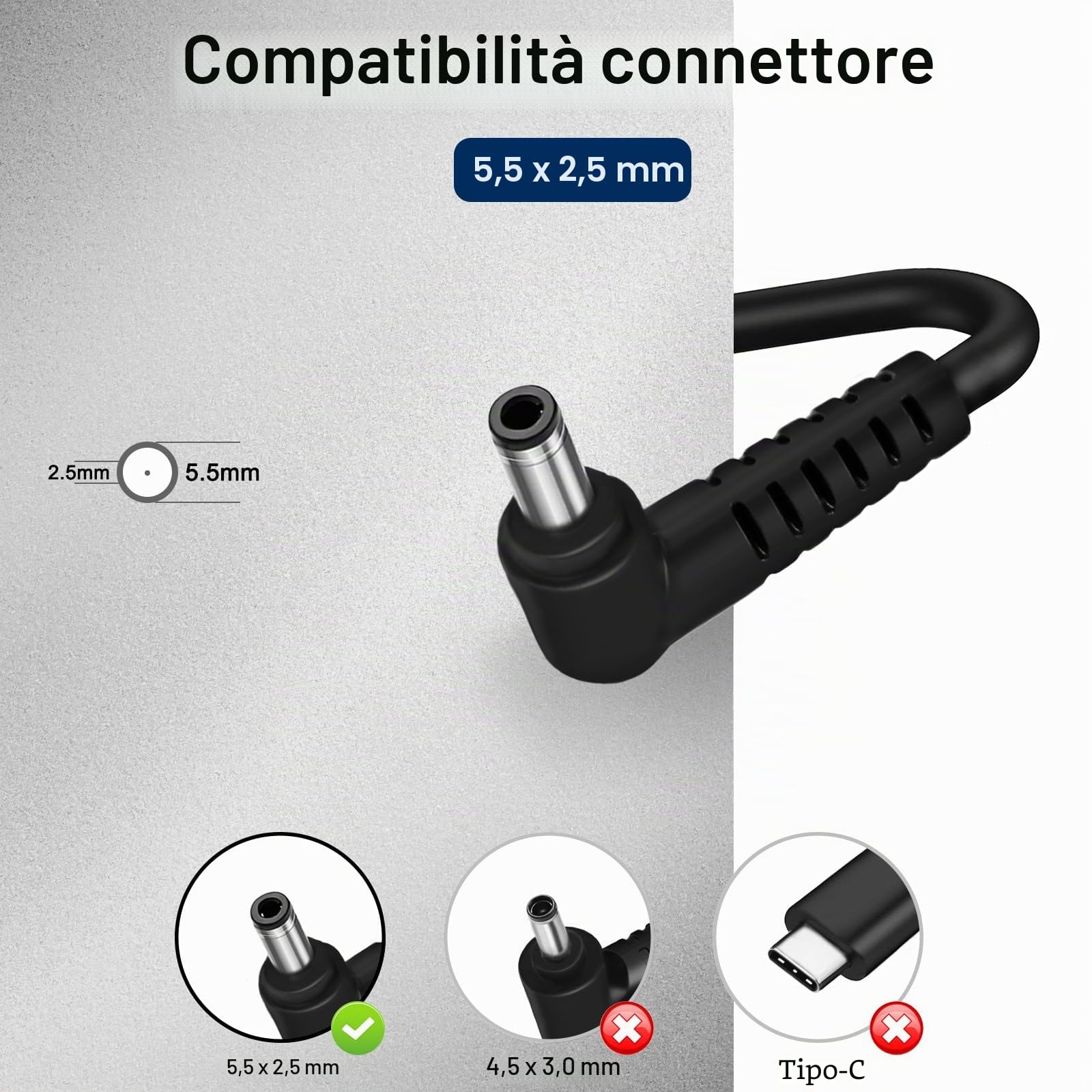 Caricatore 20V 180W per Medion Erazer Scout E30 E10 Specialist P10 Crawler E50 E30 Clevo NP70PNK-M NP70PNJ-M NP60PNP-M NP50PNK-M Medion Clevo 180W AC Adapter PA-1181-76