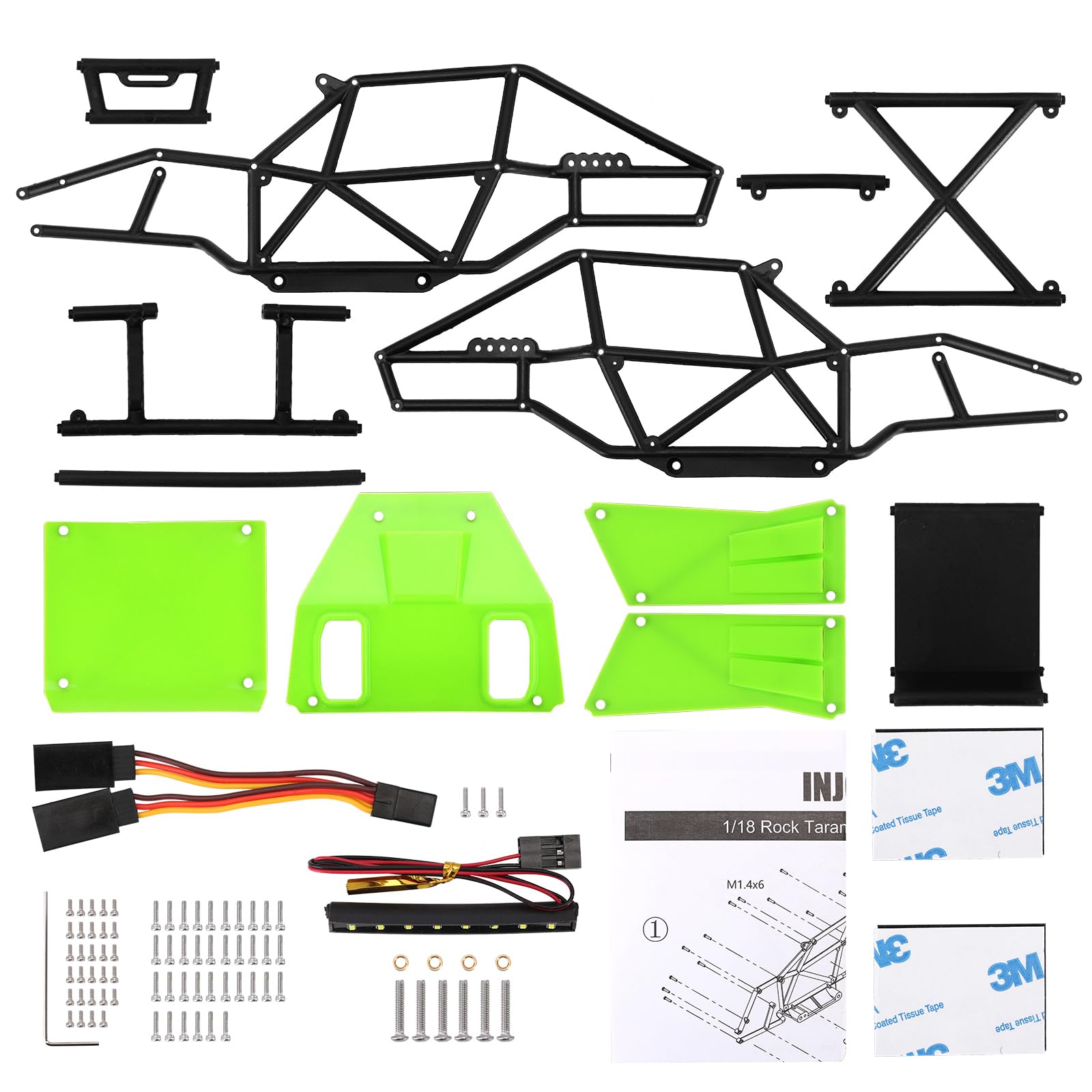 Amazon.com: INJORA Rock Tarantula Nylon Buggy Body Shell Chassis