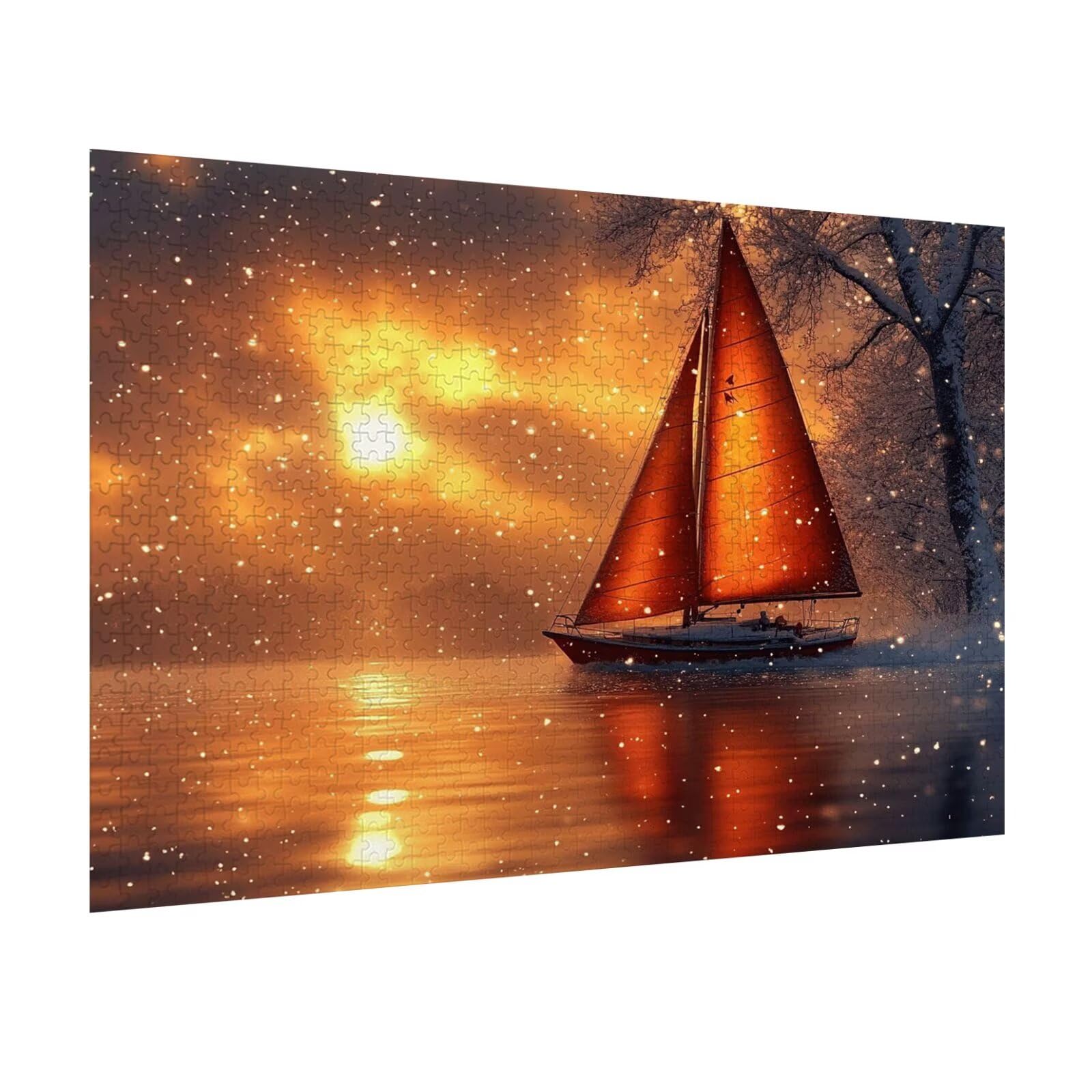 Puzzle 5000 Pezzi Sole calante Puzzle Adulti, Gioco Educativo, n-449