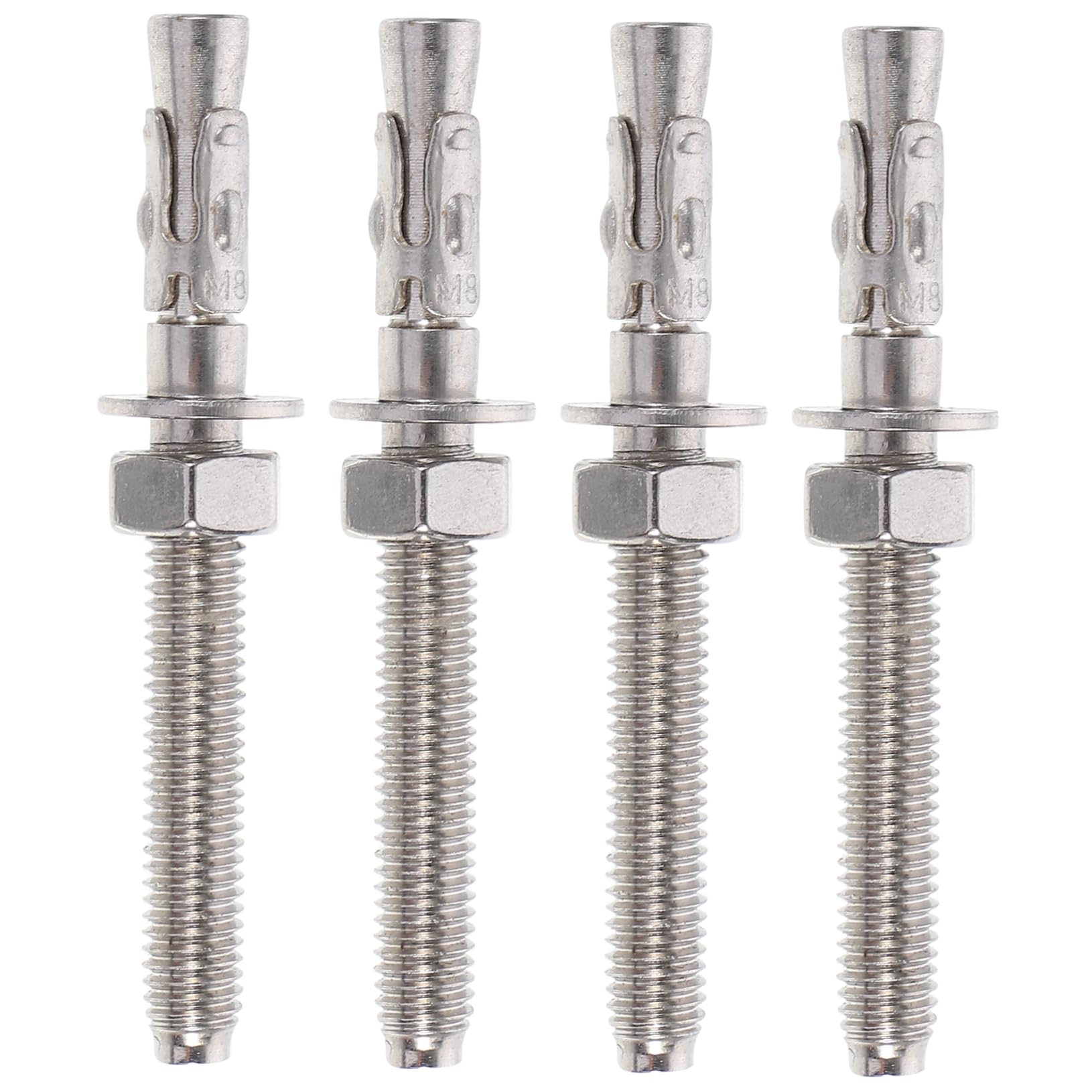 Cabilock 4pcs Stainless Steel Anchor Screws for Drywall Expansion Bolts Easy Install