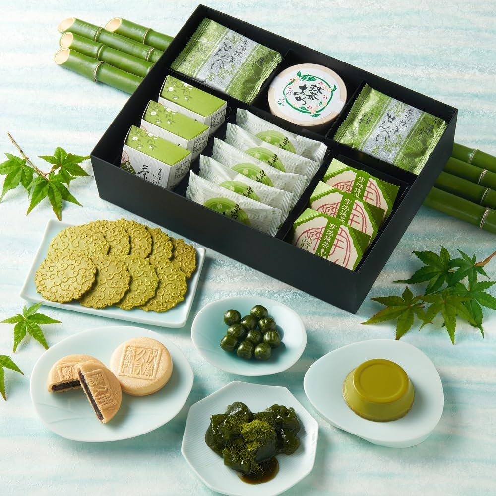 宇治抹茶菓子詰め合わせ 彩菓 錦 宇治煎茶「清風」宇治玉露「宇治のしらべ」 宇治抹茶菓子詰め合わせ 彩菓 錦 宇治煎茶「清風」宇治玉露