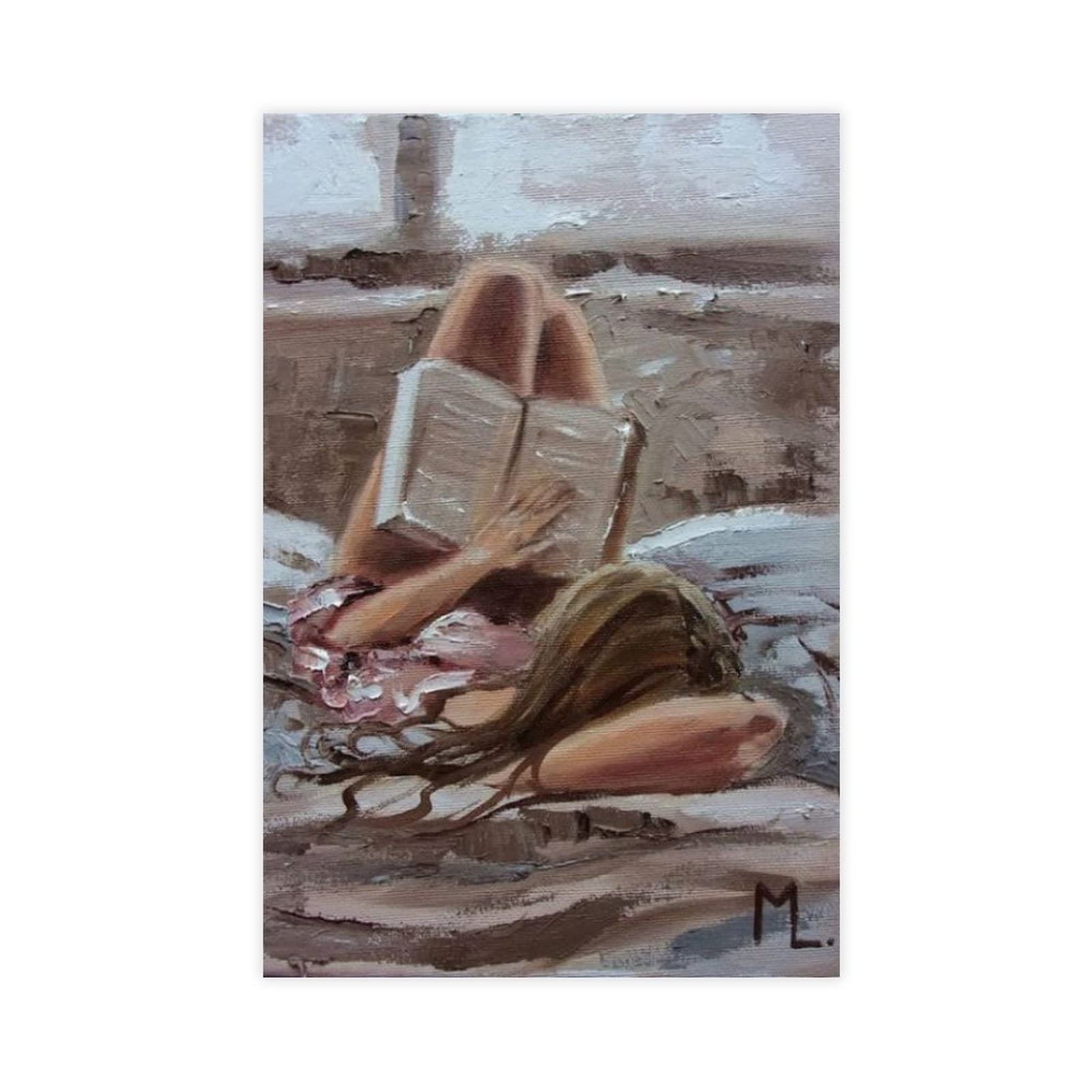 WFKLMSL Monika Luniak's Work Abstract Oil Painting Artist Prints 24 Canvas Poster Wall Art Decor Print Picture Paintings for Living Room Bedroom Decoration Unframe-style 24x36inch(60x90cm)