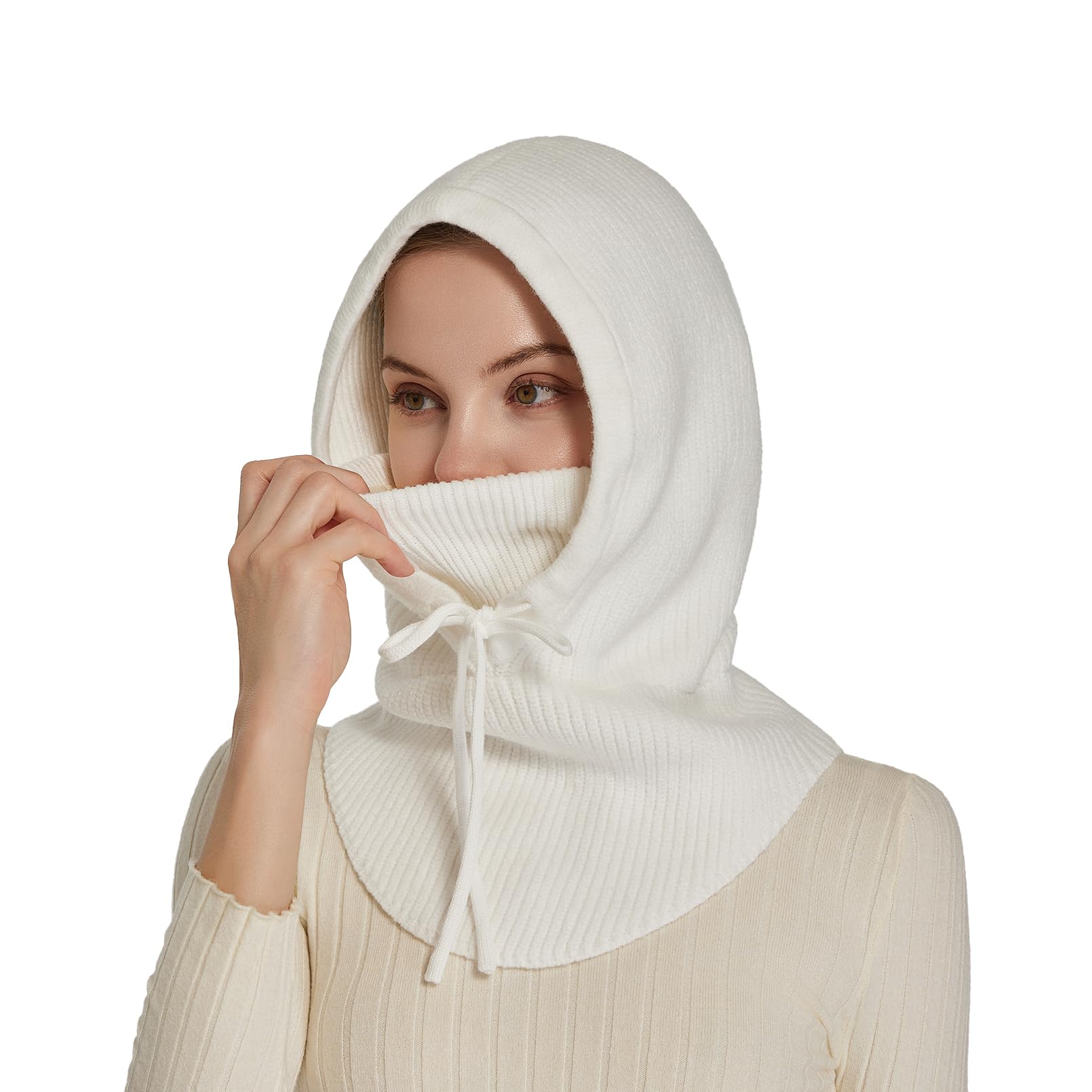 Knit Balaclava Women Winter Hats