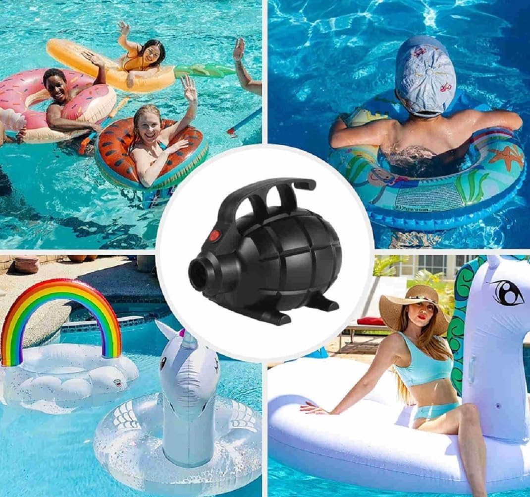 600W Electric Air Pump for Inflatable with 5 Nozzles,110-120V AC Mattress Quick Fill Inflator Deflator Portable for Gymnastics Mat, Kayak, Paddle Boards,Pool Floats