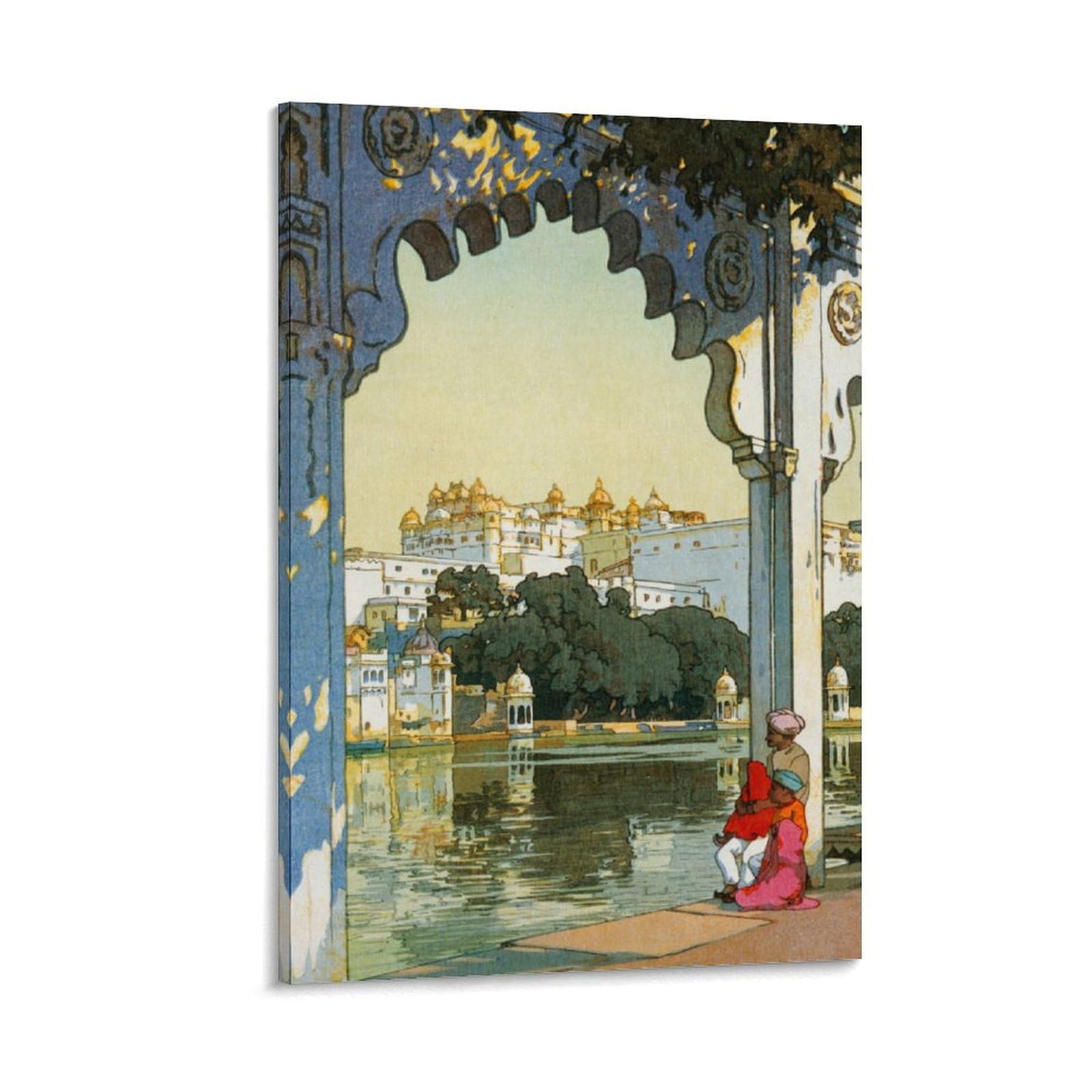 Amazon.co.jp: 吉田博よしだ ひろし浮世絵『ウダイプールの城』 偉大な