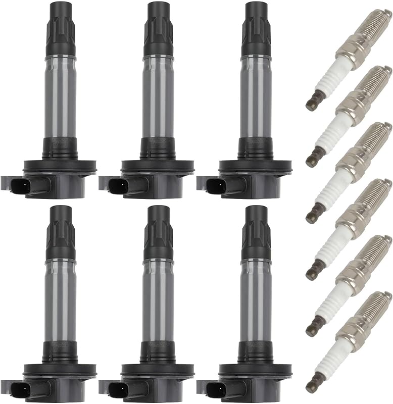 Kit de bobinas de ignição e velas de irídio OCPTY para Ford Edge 3.5L V6 – 6 bobinas e 6 velas