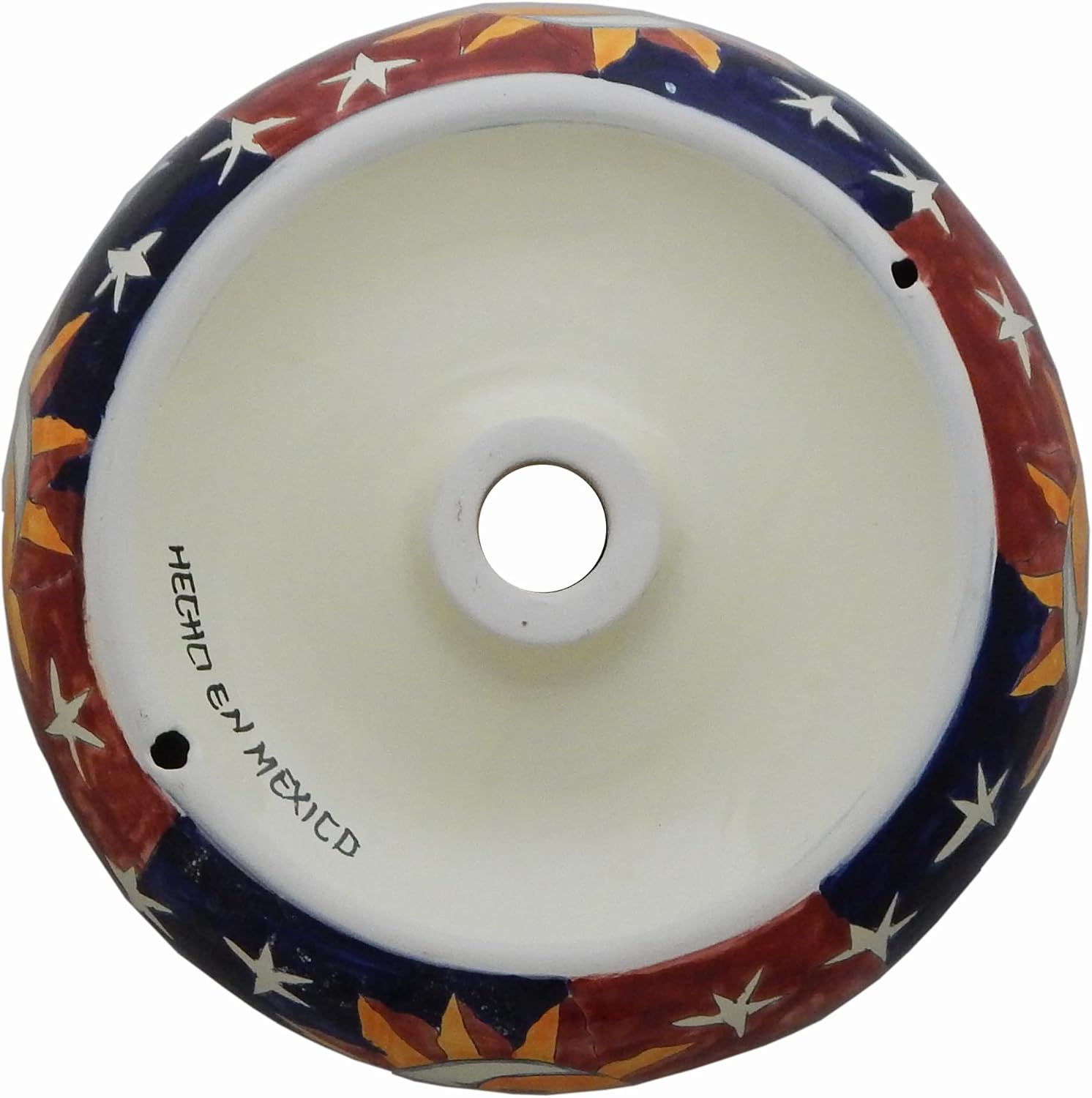 Mexican Talavera Round Vessel Sink Donut Ceramic Handmade Decorative 130