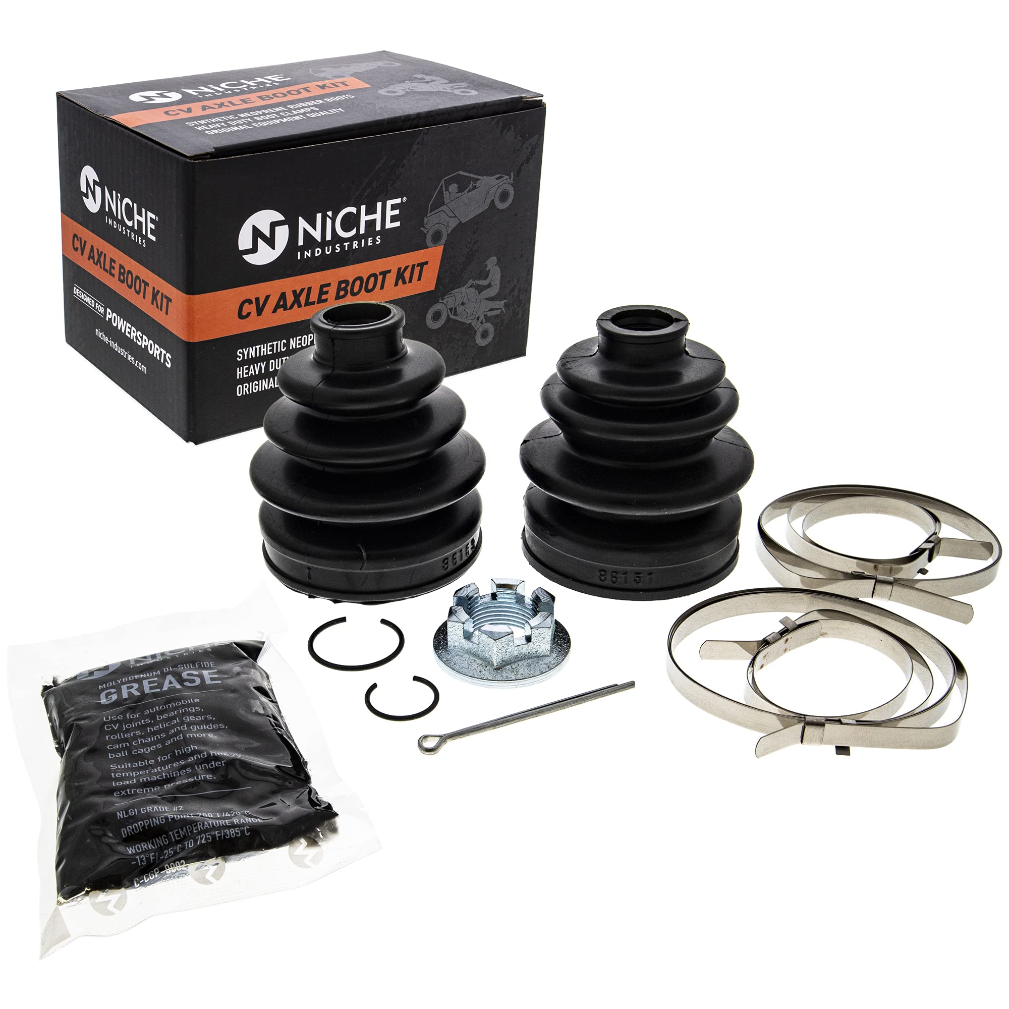 Amazon.com: NICHE Front Rear CV Axle Boot Kit for Arctic Cat 400
