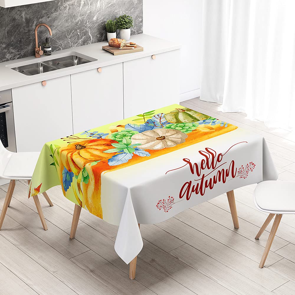Nappe D'Halloween 3 Pièces - 137 X 182 Cm - Plastique Imperméable - Motif Citrouille - Pour Décoration De Fête