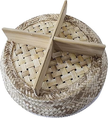 Miniatura 6 de Heavens Tvcz - Cesta de vapor de arroz tailandés pegajosa para arroz o olla eléctrica, cocina asiática, diámetro de 8.00 pulgadas