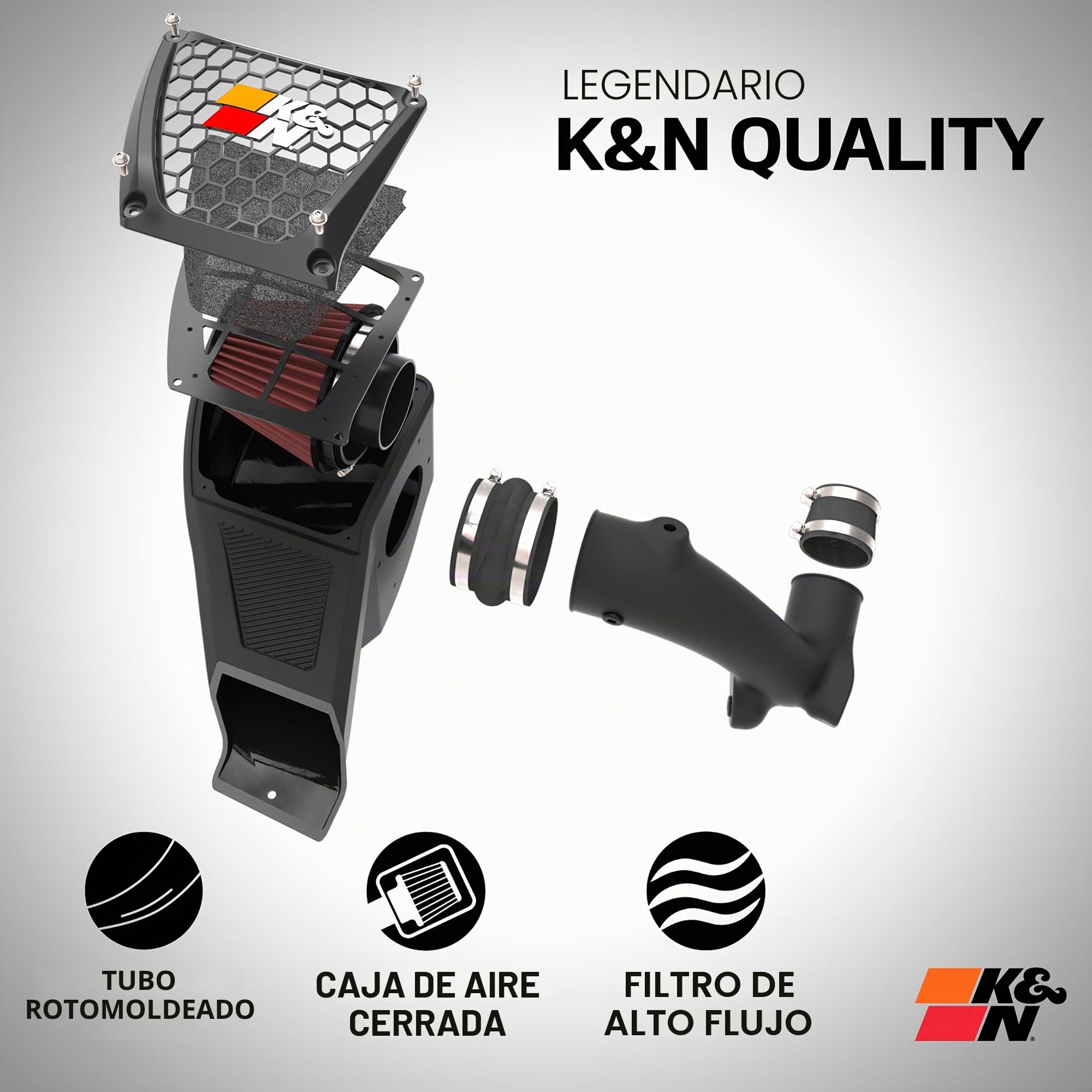 K&N 57S-4900 Kit de Admisión de rendimiento Coche