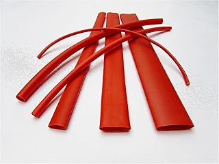 8pcs Red Heat Shrink Tube Assortment 3:1 Dual Wall Adhesive Glue Ft/to Adhesive Lined Heat Wire Shrinkable Tube Marine Shrink Tubing