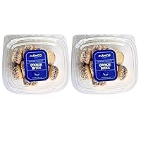 Vista 1 de Manso Bakery Alfajor Bocadillo de galleta sándwich relleno de dulce de leche y copos de coco, 20 unidades en total (paquete de 2 cajas)