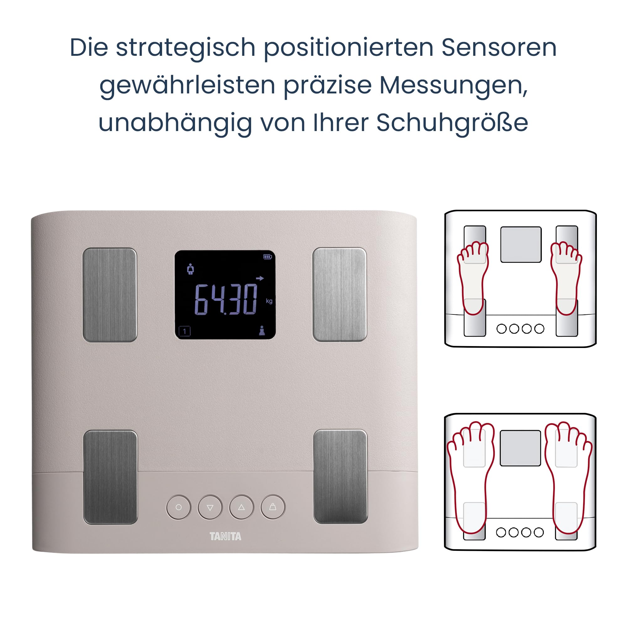 TANITA BC-333LE - Smarte Körperanalysewaage für die ganze Familie, fördert ein positives Körperbild
