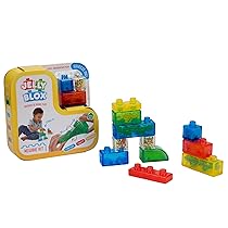 JELLY BLOX – Kit per principianti – 11 Mattoncini tattili – Gioco di costruzione per bambini dai 2 anni – Esperienza sensoriale con blocchi elastici, morbidi e flessibili – Abilità motorie fini