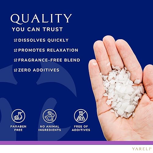 Miniatura 8 de Copos de magnesio, lavanda de 5 libras, baño del mar muerto y remojo de pies, alternativa a la sal de Epsom con más de 250,000 mg de cloruro de