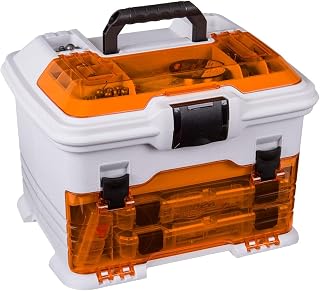 Flambeau Outdoors T4P Pro Multiloader Tackle Box with Zerust Anti-Rust Tech, 5 Tuff Tainers - Portable Fishing Lure Organizer