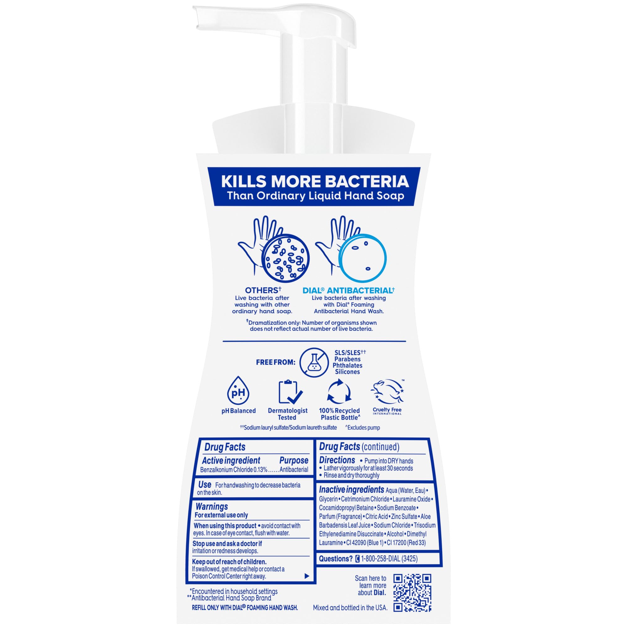 Dial Antibacterial Foaming Hand Soap, 7.5 Fl Oz