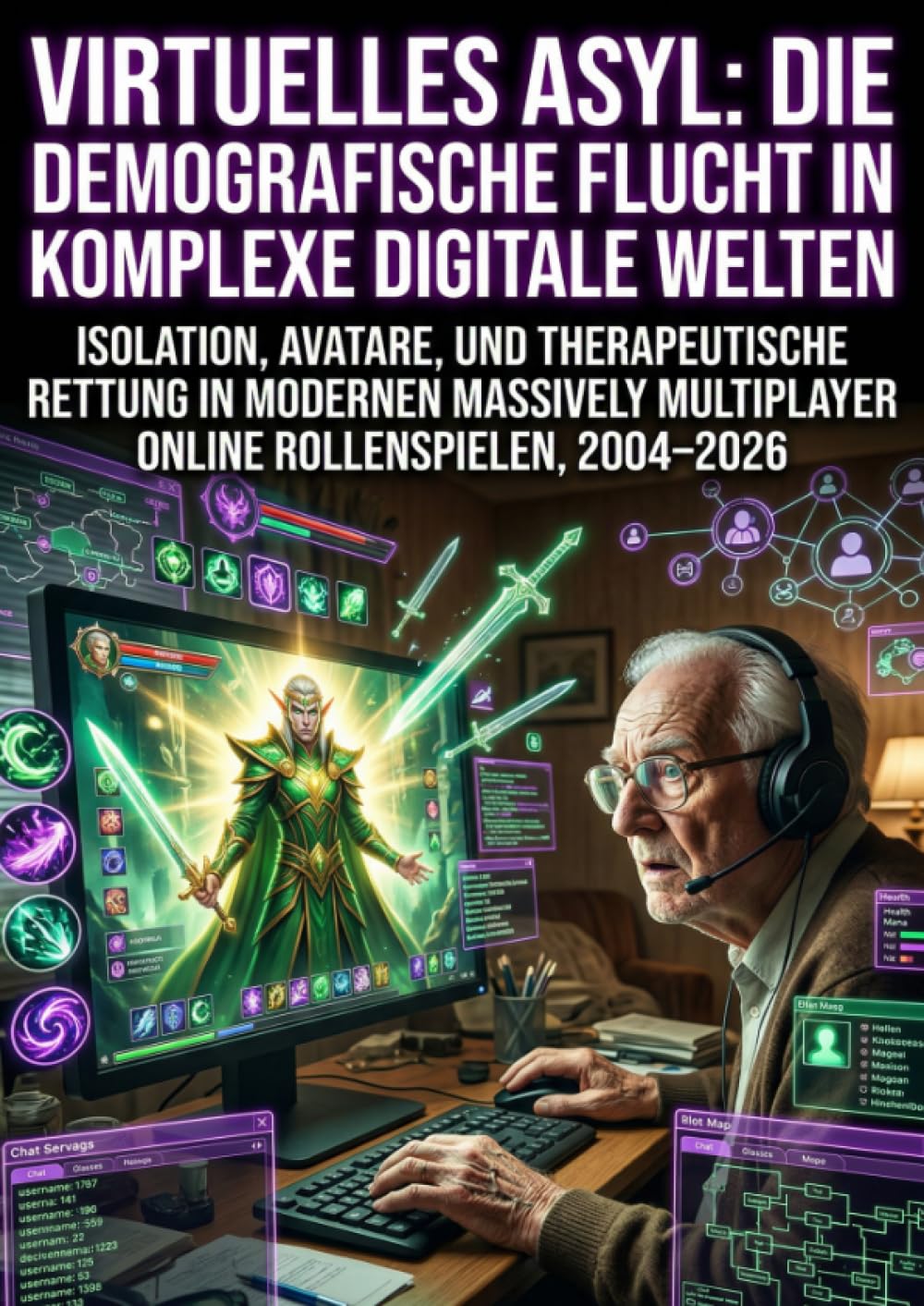 Virtuelles Asyl: Die demografische Flucht in komplexe digitale Welten: Isolation, Avatare, und therapeutische Rettung in modernen Massively Multiplayer Online Rollenspielen, 2004–2026