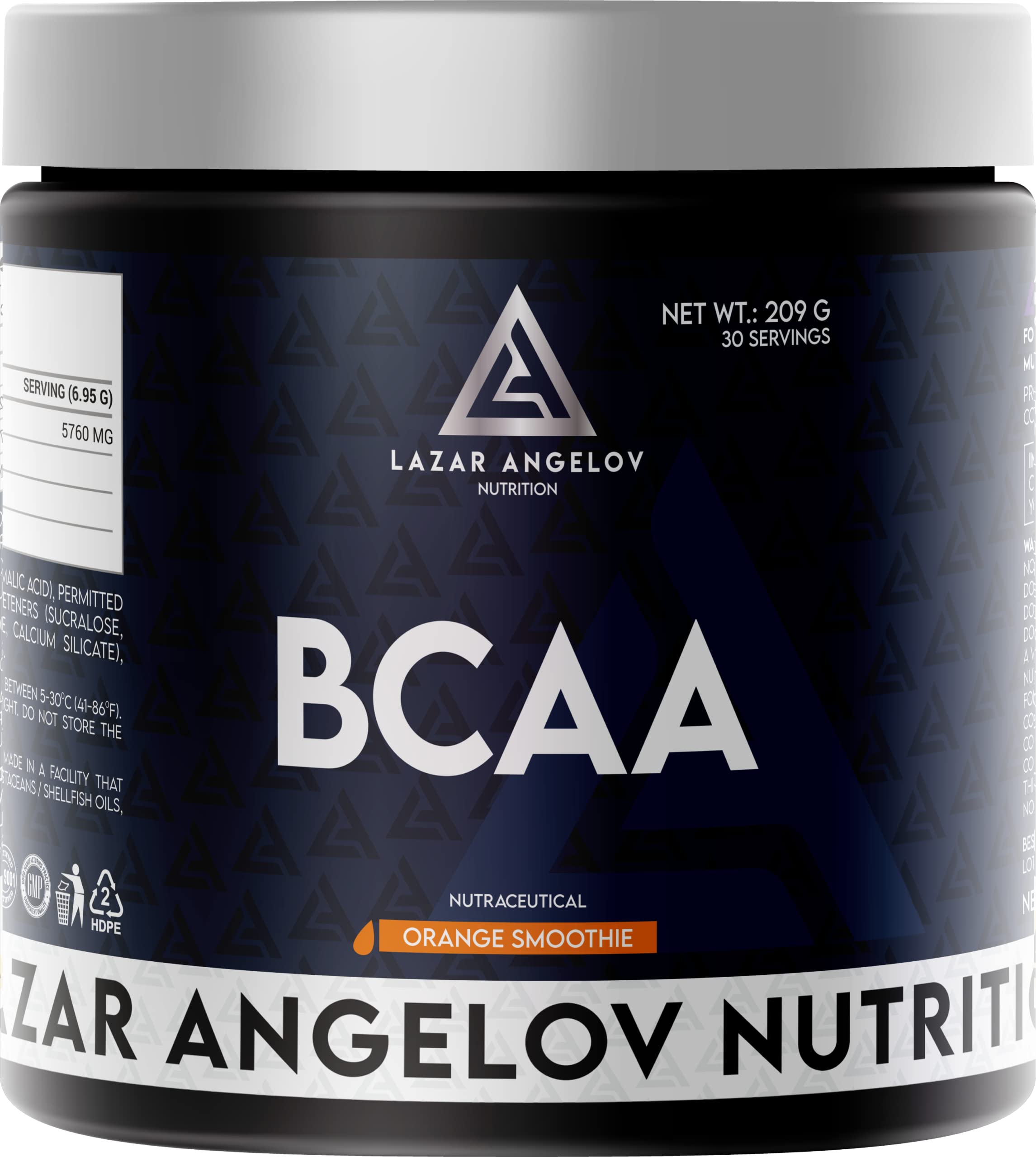 LAZAR ANGELOV NUTRITION Vegan BCAA with 2:1:1 Ratio - Pre/Post & Intra Workout/Amino Acids -Recovery & Performance Boost-Zero Sugar (ORANGE SMOOTHIE) (B0BSC2XF5F) Amazon Price History, Amazon Price Tracker