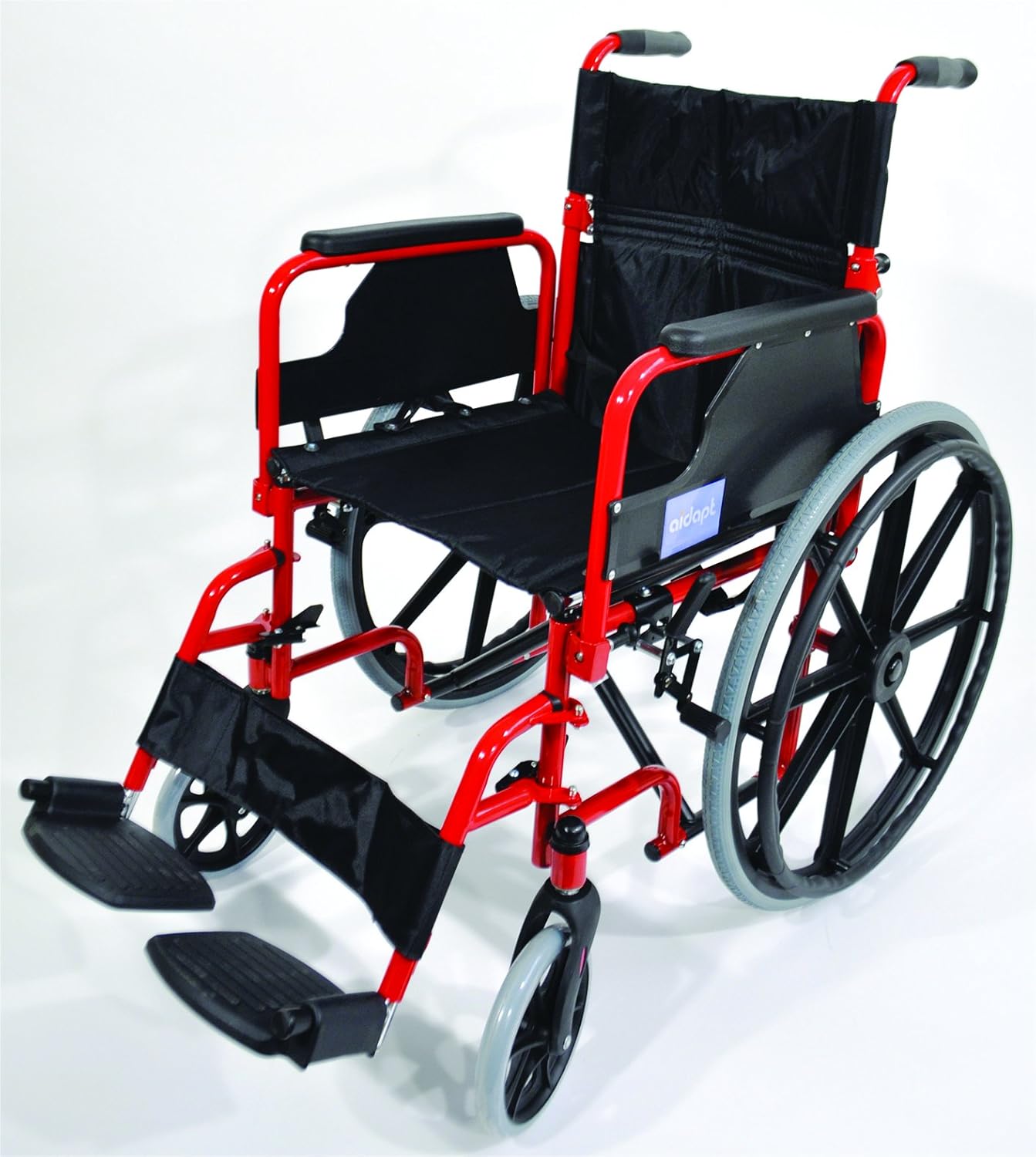 Aidapt Folding Lightweight Self Propelled Steel Wheelchair with Brakes