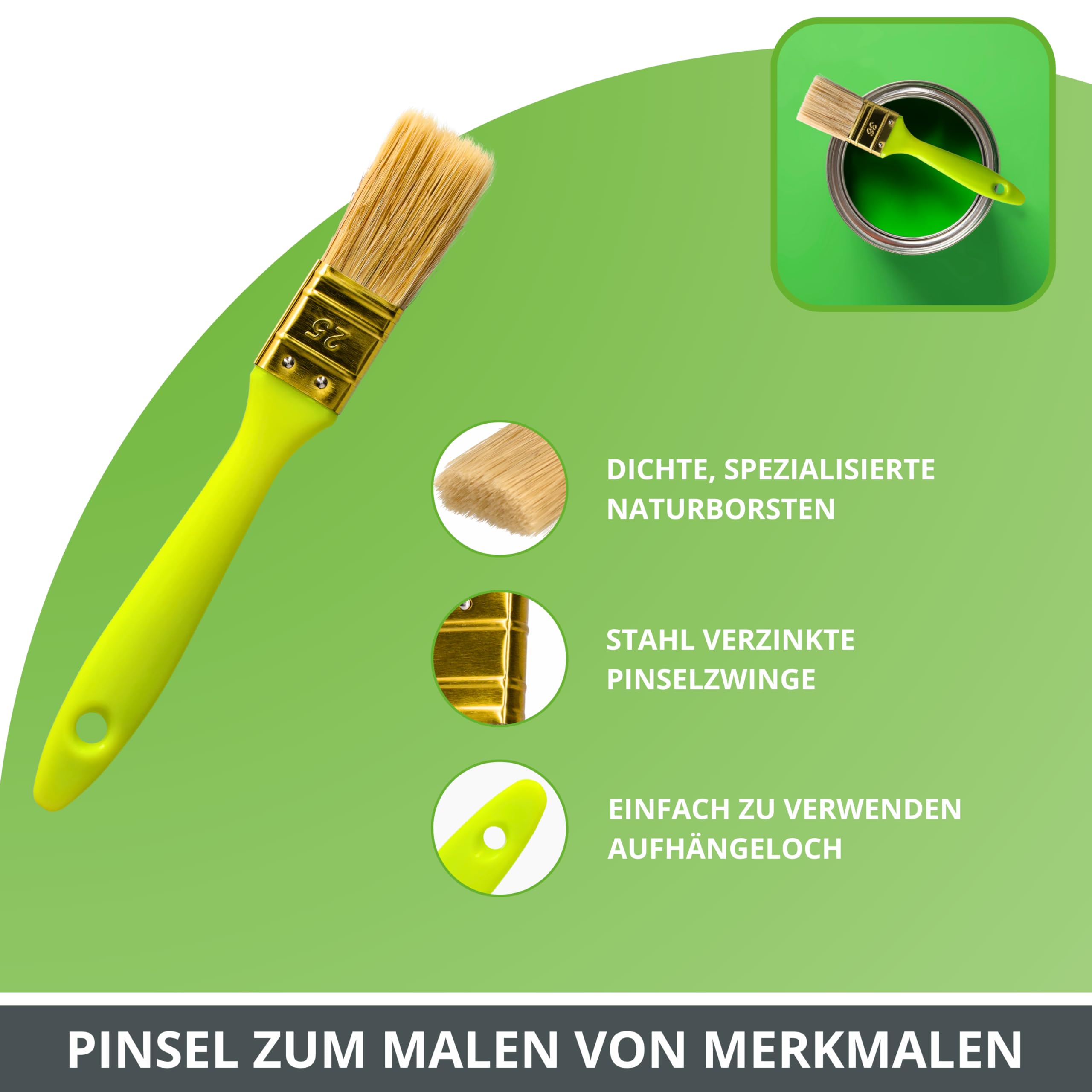 ToolSpace Uniwersalny Zestaw Mini do Malowania Mebli Małych Powierzchni 4 Wałki w Tym 2xWkład Moltopren 10cm 2xWkład Girpaint 11cm Pędzel Malarski Rączka Kuweta Średnia 7 Elementów