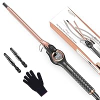 Arricciacapelli da 9 mm BESTOPE PRO,Ferro Arricciacapelli per piccoli riccioli,Ferro